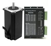 Kit CNC de 1 eje Nema 23 57 mm Motor paso a paso 3 Nm 425 oz.in 8 mm eje 3A 2 Fases 4 Wire 1,8 Stepper angular y controlador de motor paso a paso DM556 para robot