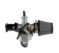Kit Colector Admisión CNC Carburador Motocicleta para CB125 XL125S 125cc 138cc 140cc Y 150cc Compatible con PZ26 26mm Filtro Aire ATV Motos Cross Kit Carburador(Black Manual Logo)