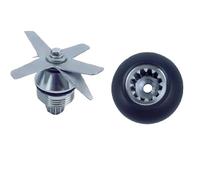 Kit combinado de cuchilla y casquillo de transmisión de acero inoxidable plateado y negro for piezas de licuadora Vit-amix