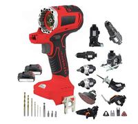 Kit combinado de herramientas eléctricas inalámbricas 10 en 1 con múltiples sierras y taladros para proyectos de bricolaje en el hogar y construcción profesional