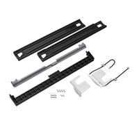 Kit combinado de lavadora y secadora de carga frontal a medida SAMSUNG, apilable y MultiControl. Incluye cubierta para rellenar el espacio entre