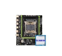 Kit Combinado de Placa Base X99 LGA 2011-3 E5 2680 V4 CPU DDR4 32 GB (2 Piezas de 16 GB) Memoria ECC de 2133 MHz