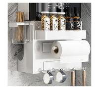 Kit Combinado De Protector De Tuberías Para Válvula De Caldera De Montaje En Pared Con Ganchos Para Estantes, Cubierta Decorativa Para Tuberías De Calentador De Agua, Estante De Almacenamiento(35x15x3