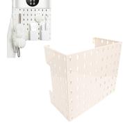 Kit Combinado de Tablero Perforado, Estante de Almacenamiento Montado en la Pared con Almohadillas Adhesivas, Cubierta de Tubería para Calentador de Agua a Gas para Cocina y