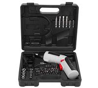 Kit combinado de taladro eléctrico inalámbrico con luz LED Juego de herramientas eléctricas de CC de 4,2 V que incluye 8 enchufes y 36 brocas Mango de doble posición con
