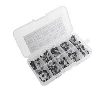 Kit combinado de triodo de potencia NPN PNP de 200 piezas, CESFONJER triodo de inserción directa TO-92, modelo: BC337, BC327, 2N2222, 2N2907, 2N3904, 2N3906, S8050, S8550, A1015, C1815