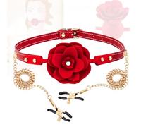 Kit combinado multifuncional rojo para yoga en interiores con correa para el cuello, que conecta los movimientos de coordinación de la espalda