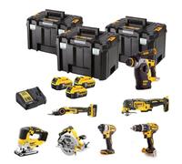 Kit combo dewalt 18v dck755p3t (dcd796 + dcf887 + dcs570 + dcs334 + dc