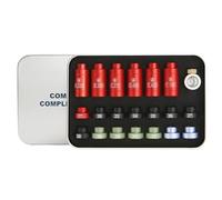 Kit comparador de balas - Herramienta de calibre de equipos de recarga | 14 insertos 6 casquillos - Suministros de recarga de balas para adultos Medición Herramientas manuales Accesorios de ti