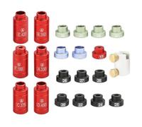 Kit comparador de espacio de cabeza,Kit de comparación de medidor de espacio de cabeza | Medidor de espacio de cabeza para recargar | Kit comparador de balas con 14 inserciones y 6 casquillos, herrami