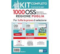 Kit completo 1000 OSS Regione Puglia. Operatore sanitario. Con video corso e software di simulazione