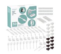 Kit completo de 50 piezas de protección para bebés, cerraduras ocultas flexibles para armarios y cajones, cierres de seguridad ajustables, protectores de esquina de color dúo y anclajes de muebles