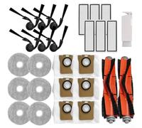 Kit completo de accesorios compatible con Xiaomi Robot Vacuum 5 5 Pro incluyendo cepillos de repuesto, filtros, almohadillas de fregona y bolsas de polvo para una limpieza eficaz