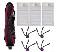 Kit completo de accesorios con cepillo principal y filtros laterales para Eureka E20 y para robot aspirador Evo Plus para mejorar la potencia de succión