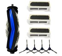 Kit completo de accesorios con cepillos laterales de cepillo principal y filtros compatibles con Ecovacs para Deebot para mini aspiradora robot para tareas de limpieza y mantenimiento del hogar