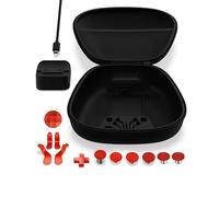 Kit completo de accesorios de reparación de piezas de repuesto con funda de almacenamiento, base de carga y cable, 6 paletas, 4 palas, 2 almohadillas D para Xbox One Elite Series 2 y controlador Core