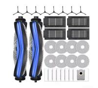 Kit completo de accesorios para aspiradora robótica Ecovacs T50, incluye filtros de cepillo de rodillo, paños de fregona, cepillos laterales y bolsas de polvo, piezas de repuesto