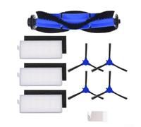 Kit completo de accesorios para aspiradoras Eufy 11S 15C 30C - Cepillo de rodillo principal de nailon cepillos laterales filtros de polvo - para un juego de fácil instalación