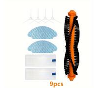 Kit Completo de Accesorios para Aspiradoras Robot Rowenta X- Serie 20/40/50 & ISWEEP X3 - Cepillo Principal, Cepillo Lateral, de Fregona & Filtro