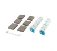 Kit completo de accesorios para Leifheit Regulus para Aqua y PowerVac Wet Suction Cleaner, incluye 2 rodillos de cepillo y 6 esponjas de filtro