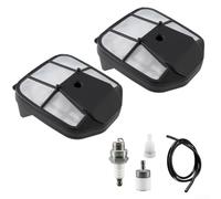 Kit completo de afinación para modelos de motosierra Echo CS-490 CS-4910 CS-500P CS-501P 491S 390SX 501SX con 2 filtros de aire filtro de combustible chispa