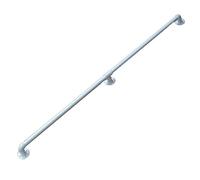 Kit completo de barandilla de escalera blanca para interiores y exteriores, 1 m a 3 m, ajustable, seguridad il 570 cm, soporte de escalera para uso doméstico y jardín
