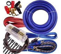 Kit completo de cableado de instalación de amplificador de calibre 0 Gravity de 4000 W, amplificador Pk2 0 Ga rojo, para instaladores y aficionados al bricolaje, perfecto para coche/camión/motocicleta