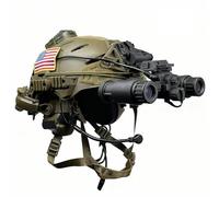 Kit Completo de Casco Táctico TW 3.0, Versión de Comunicación Multifuncional, Modelo Simulado de Visión Nocturna para Exteriores, Equipo de Airsoft(Tan)
