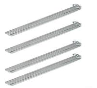 Kit completo de componentes esenciales para bicicleta eléctrica con un número total de piezas de repuesto sólidamente construidas y fiables (36) (plata 12G 239 mm)