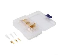 Kit completo de conectores de crimpado de 120 piezas, juego de terminales de alambre con 60 mangas aislantes y caja de almacenamiento de plástico