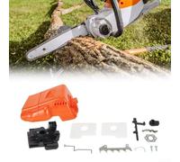 Kit completo de eje de extensión de parachoques de filtro de aire para motosierra MS180 MS170 018 017 con cierre de bloqueo de eje de interruptor y junta compatible con múltiples números de pieza de