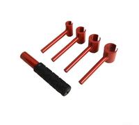 Kit completo de herramientas de ajuste de bisagra de 5 piezas para hacer frente a cualquier tarea de alineación de armario o puerta (14 mm)