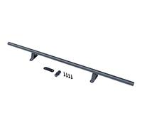 Kit completo de herramientas para escalera de biblioteca con rodillo superior, riel de tubo redondo, ruedas de suelo y frenos, riel deslizante suave para un fácil acceso