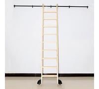Kit completo de herramientas para escalera deslizante para biblioteca, juego completo de herrajes para escalera deslizante con riel colgante + riel de extensión (sin escalera) (tamaño: kit de riel de