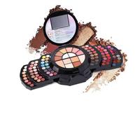 Kit completo de maquillaje para mujer: juego de 110, kit cosmético para principiantes, paquete de color natural con sombra de ojos | Accesorio útil para crear looks profesionales que apoyan las