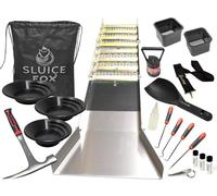 Kit Completo de minería de Oro; Caja Plegable de 50 Pulgadas; Equipo de prospección; Martillo de púas de Roca; clasificadores de Oro; Cuchara de Tierra de Pago; Herramientas para Grietas y más