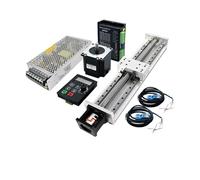 Kit completo de módulo lineal de eje Z con mesa deslizante 15100/2080, motor paso a paso Nema 23, controlador, soporte de motor e interruptor de límite.(350mm)