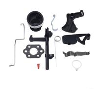 Kit completo de montaje del acelerador con varilla de resorte entrelazado y junta de carburador para MS180 MS170 018 017 compatible con OEM 1130 141 2200 1130 182 1000