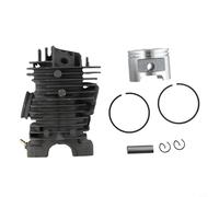 Kit completo de motor de 49 mm para motosierra MS390 MS310 MS290 029 039, incluye pasador de anillo de pistón cilíndrico y 2 clips