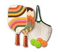 Kit completo de palas de pickleball con 4 bolas y bolsa de malla | Color del kit