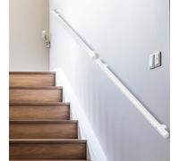 Kit completo de pasamanos para escaleras de interior, pasamanos de tubo industrial con mango antideslizante para montaje en pared, escalera o porche.(100cm)