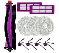 Kit completo de piezas de repuesto para robot aspirador Eureka J15 Max Ultra, incluye cepillos, filtros y paño de fregona para limpieza profunda y captura de polvo