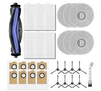 Kit completo de piezas para Lefant/M3 para Gen1 para Gen2, cepillos laterales de cepillo principal de repuesto, filtro HEPA y almohadillas de fregona para robot aspirador Tune Up (B)
