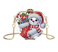 Kit completo de pintura de diamantes 5D para adultos, conjunto DIY de arte acrílica en forma de corazón con cadena, mini diamantes, pinturas para bolso bandolera para mujeres y niñas