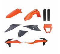 Kit completo de plástico careno naranja Polisport Ktm Exc-f 500-450-350-250/exc