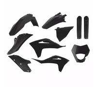 Kit completo de plástico careno negro Polisport gas-gas ec 250-300-350/ex 250...