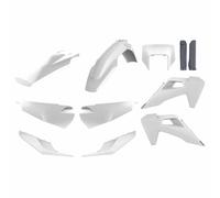 Kit completo de plástico Polisport Husqvarna Te 150-250-300/fe 250-3 blanco