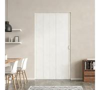 Kit Completo de Puerta Plegable - Puerta Corredera Moubhjd con Guía Superior Aluminio - Sin Riel Inferior - Ideal para Privacidad y Uso en Cocina（A due ante,Size：W:270 x H:195cm）