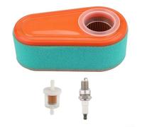 Kit completo de reparación de filtro de aire 795066 compatible con motores BS 775 850 875EX 775EX para Timemaster 30, incluyendo prelimpiador de espuma y filtro de combustible para cortacésped Tune Up