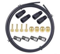 Kit completo de reparación de frenos para bicicletas 2 5m Tubo hidráulico con aceitunas y agujas de aceite para un funcionamiento óptimo (C)